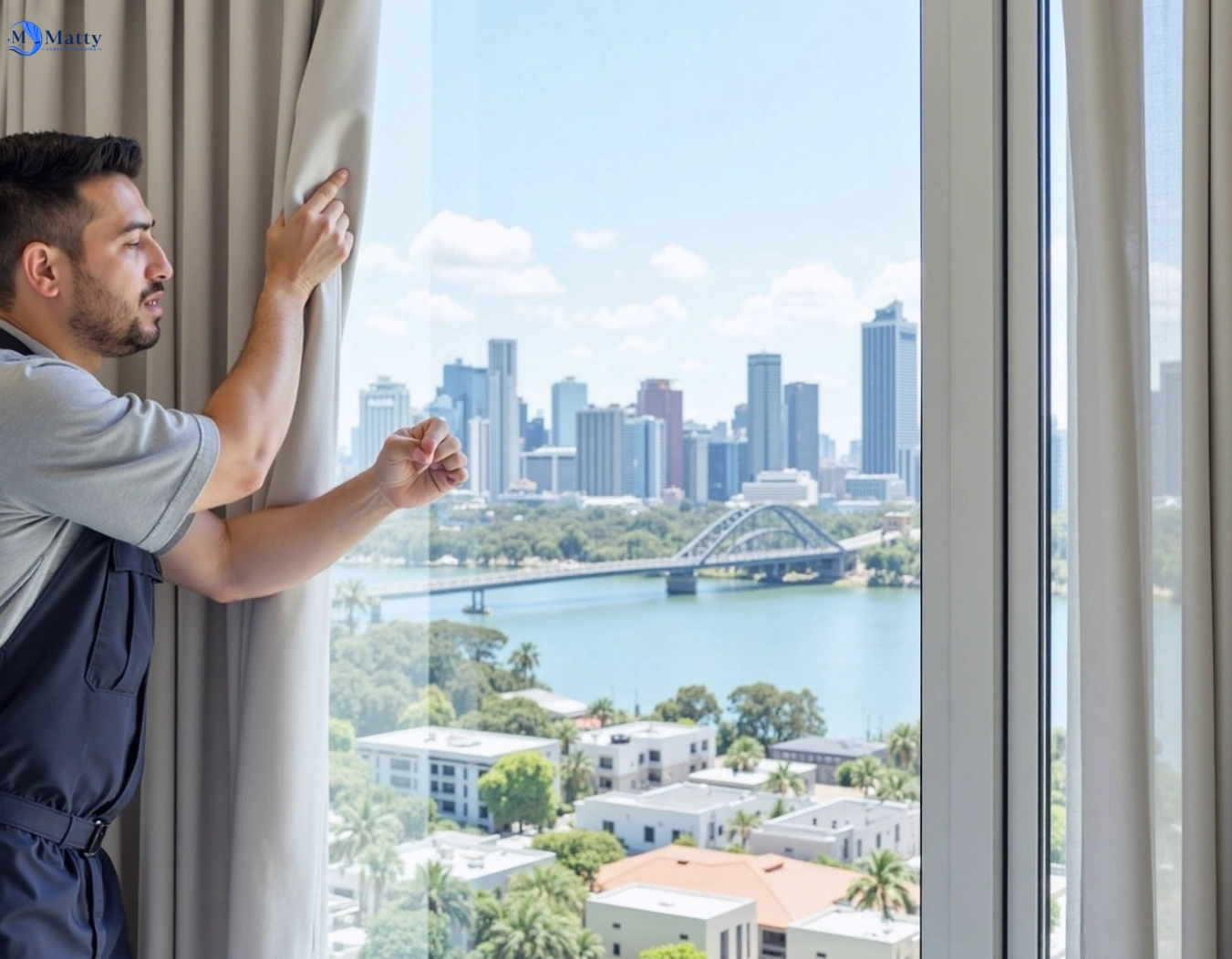 Professional curtain steam cleaning service mount-druitt-nsw QLD by Matty Curtain Cleaning